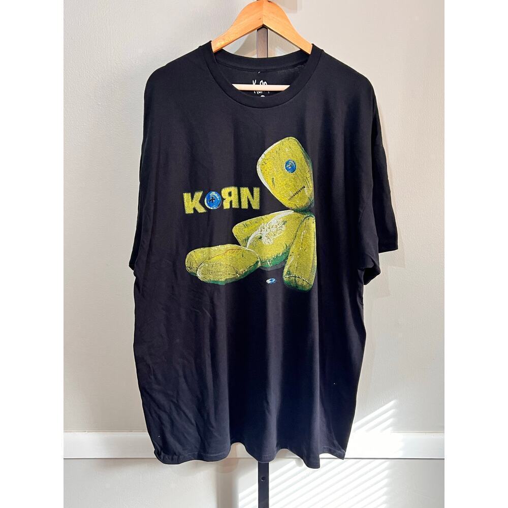 Korn Issues Album Art Ragdoll Graphic T-Shirt Black/Yellow Mens Size 2XL NWOT - Picture 2 of 6